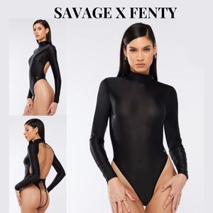 SAVAGE X FENTY Open-Back Glissenette Teddy BNWT